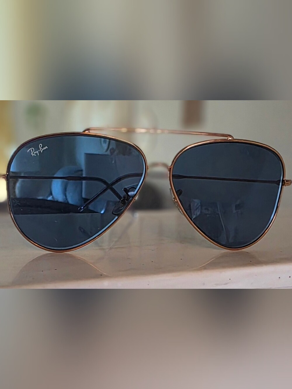 Ray-Ban Gold Frame Aviators